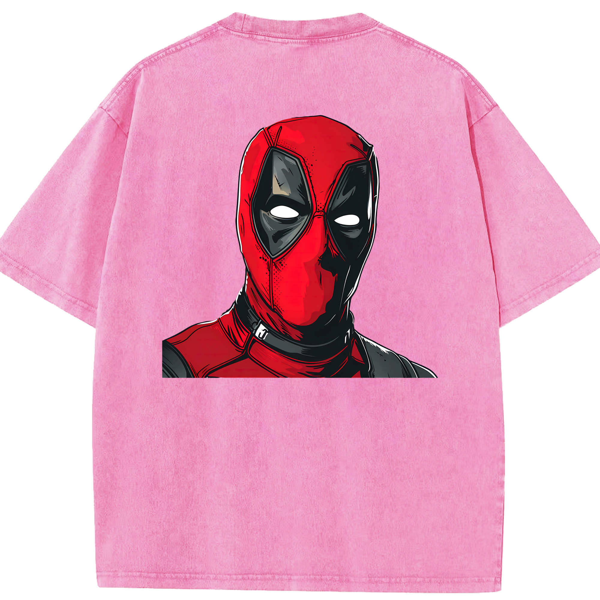 （画像用） Deadpool デッドプール 綿100% ヴィンテージ風 半袖Tシャツ（背面プリント）